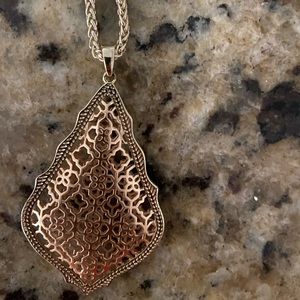Kendra Scott Bronze and Gold Aiden Necklace